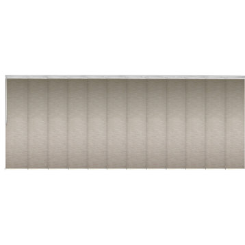Nico 12-Panel Track Extendable Vertical Blinds 140-260"W
