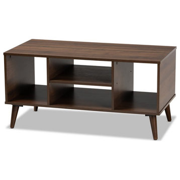 Baxton Studio Linas Brown Finished Coffee Table
