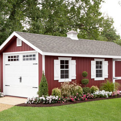 12'x24' Victorian Single Bay Garage - Sheds