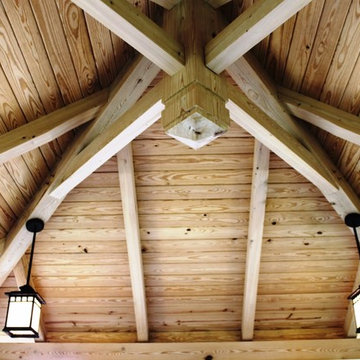 Screened In Heavy Timber Pavilion in East Tennessee