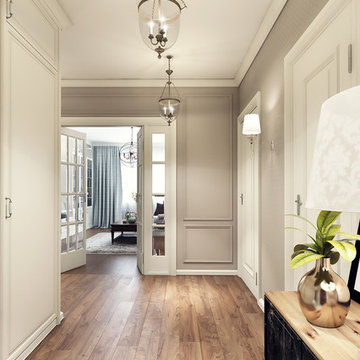 Interior design in residential complex "Chocolate"