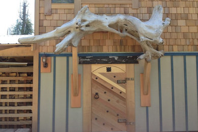 Custom Driftwood Entranceway
