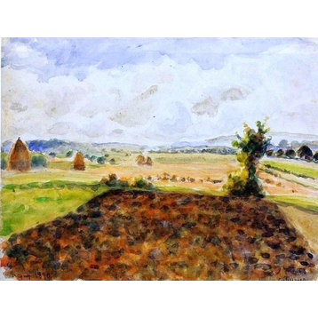 Camille Pissarro Landscape at Eragny Clear Weather Wall Decal Print