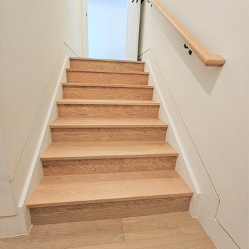 Project #108 | Red Oak Staircase in Light-Filled Space