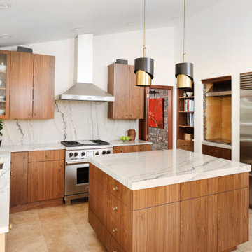Mid Century Modern Kitchen that's Connected to Nature