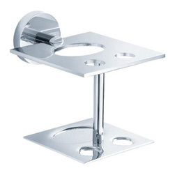 Fresca Toothbrush/Toothpaste Holder - Chrome FAC0958 - Toothbrush Holders