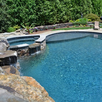 Pool and Waterfall in Natural Setting