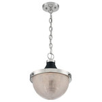 Nuvo Lighting - Nuvo Lighting 60/7070 Faro - 1 Light Large Pendant - Faro; 1 Light; Large Pendant Fixture; Burnished BrFaro 1 Light Large P Polished Nickel/Blac *UL Approved: YES Energy Star Qualified: n/a ADA Certified: n/a  *Number of Lights: Lamp: 1-*Wattage:100w A19 Medium Base bulb(s) *Bulb Included:No *Bulb Type:A19 Medium Base *Finish Type:Polished Nickel/Black