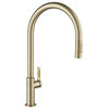 Oletto Pull-Down 1-Hole Kitchen Faucet, Spot Free Antique Champagne Bronze