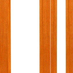 Prehung Red Oak-1-lite-R/M French Red Oak Wood IG Glass Side light Door - Patio Doors