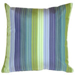 Pillow Decor Ltd. - Pillow Decor - Sunbrella Seville Seaside 20 x 20 Outdoor Pillow - Sunbrella's Seville Seaside outdoor fabric. The refreshing color combination gives your outdoor room the dash of contemporary style it needs. Add comfort and softness to your outdoor furniture. Coordinates perfectly with the lawn and the pool! Mix and match this pillow with the striped and solid fabrics in the series.