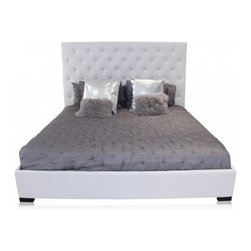 Majelli Modern Bed White - Beds