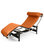 Gravity Aniline Leather Chaise Lounge, Caramel