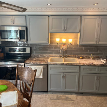 Transitional Kitchen Remodel Done in a Haze Super Matte Color