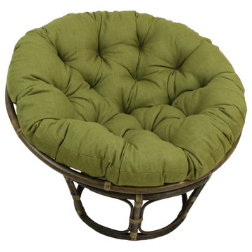 52" Solid Outdoor Polyester Papasan Cushion, Fits 50" Papasan Frame, Avocado