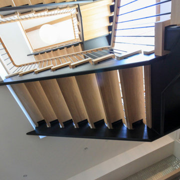 Project #96 | Dramatic Cantilevered U-Shaped Staircase