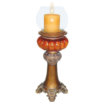 Gold Amber Candle Holder