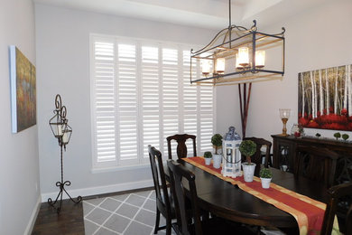 Inspiration for a transitional dining room remodel in St Louis