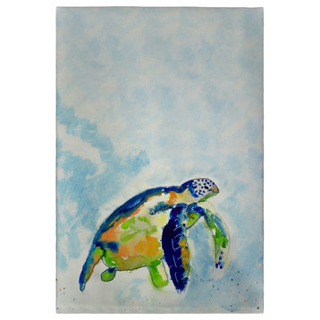 Blue Sea Turtle Guest Towel - Two Sets of Two (4 Total)