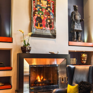 Before and After fireplaces