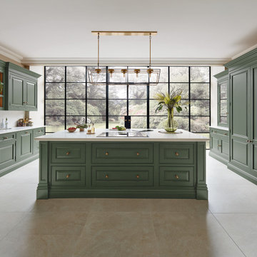 Elegant Green Kitchen