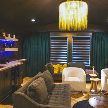 Bonus Room Transformation: Bar, Media Room, Murphy Door to Secret Room