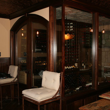 Mahogany bar and wine room