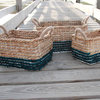 Water Hyacinth Baskets with Rope Handles - Set of 3