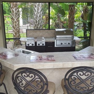 After: New polymer cabinets and appliances
