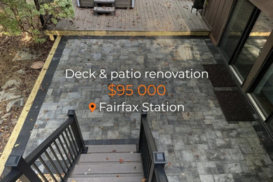 Example of a trendy patio design in DC Metro