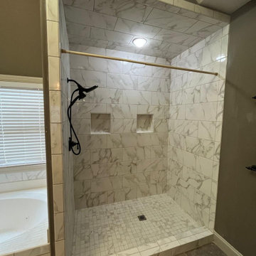 Custom Shower Installation and Tilework