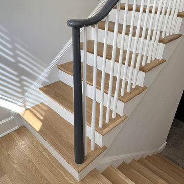 Project #142 | Transitional Staircase with Over-the-Post Balustrade