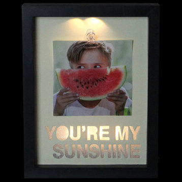 LED Lighted You're My Sunshine Picture Frame With Clip 4" x 4"