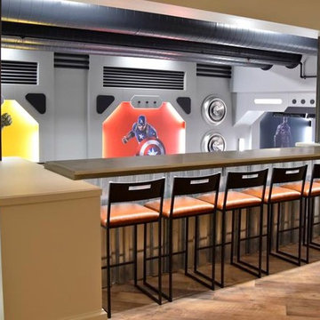 Super Hero Alley in-home bowling lanes