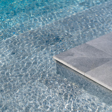 Antique Grey Porcelain Pool Tiles -Cesme,İzmir Villa
