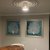 CLAYLIGHT FLUSH MOUNT 9": Minimal Lighting | Ceramic Ceiling Lamp, Led Bulb