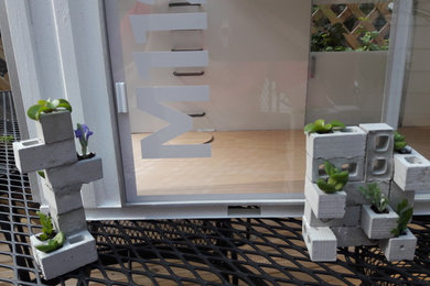 MidCentury Modern Mini Concrete Planters & Loft Space