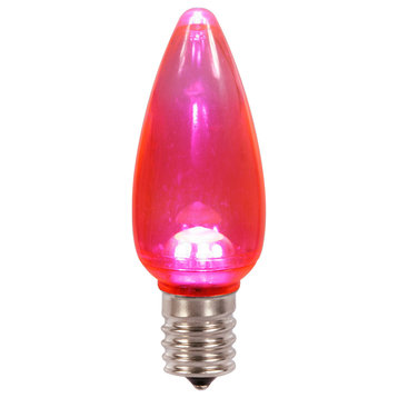 C9 Pink Transparent LED Bulb 25