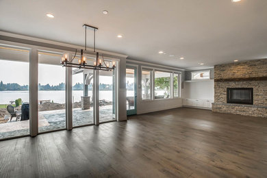 Example of an arts and crafts home design design in Seattle