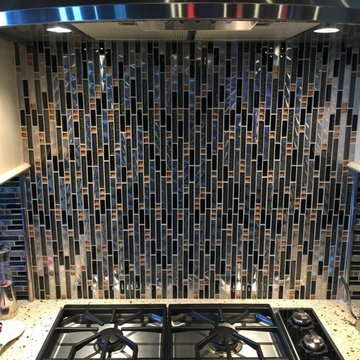 Gold Shimmer Backsplash