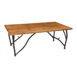 Rustic Woodland Cocktail Table by Stone County Ironworks - Side Tables And End Tables