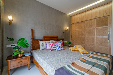Inspiration for a timeless bedroom remodel in Ahmedabad
