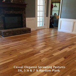 Character Hickory Engineered Random Width - Engineered Wood Flooring