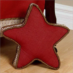 Adams Designer Star Pillow by Bebe Chic - Decorative Pillows