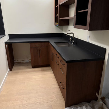Dekton Sirius Kitchen Countertops & Mitered Island | Kirkland, WA