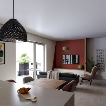 Lyon - Aménagement sur plan d'un appartement