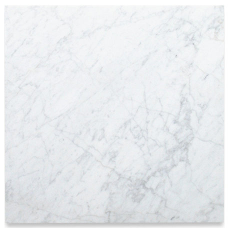 24x24 Carrara White Tile Polished Bianco Venato Carrera Marble Floor, 100 sq.ft.