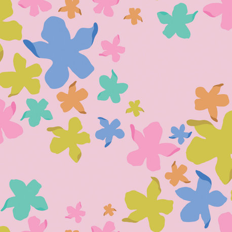 Lele Lillies Multi Peel & Stick Wallpaper, Swatch
