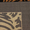 Animal Inspirations Rectangle Area Rug 7'x10' WIld Collection, Brown Spot