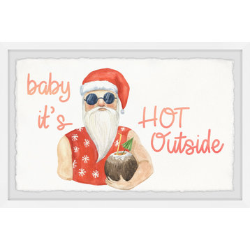 "Baby It's Hot Outside" Framed Painting Print, 36x24